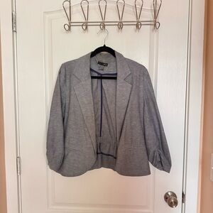 Aqua Blazer - Light Denim Linen